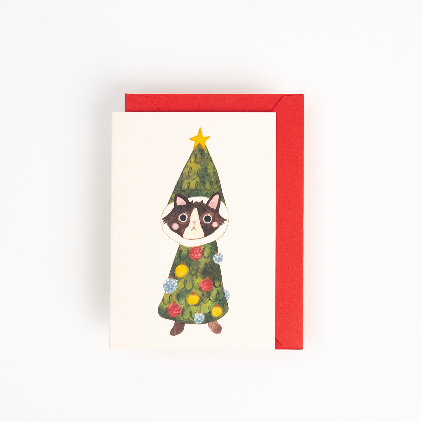 Christmas Costume Cat Mini Card