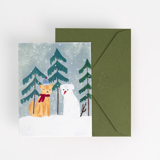 Snow Dog Card