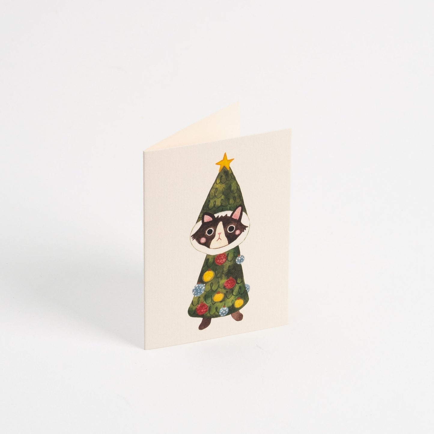 Christmas Costume Cat Mini Card
