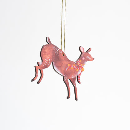 Deer Wooden Ornament