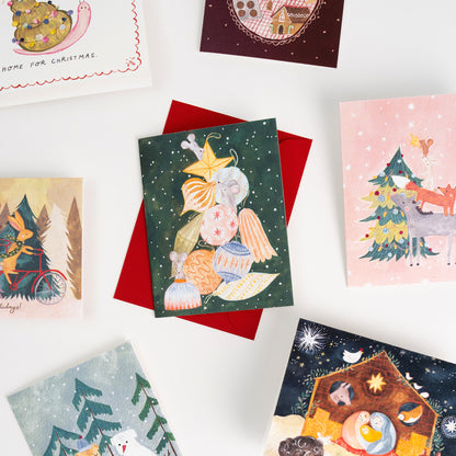 Mischievous Christmas Mice Card