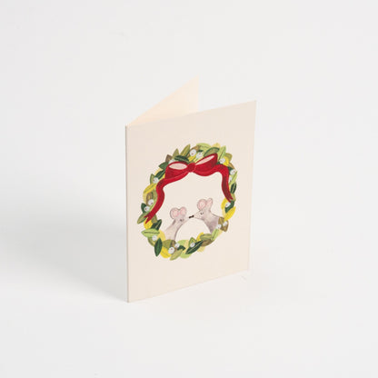 Mistletoe Mice Mini Card