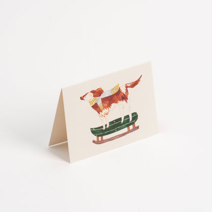 Sled Dog Mini Card