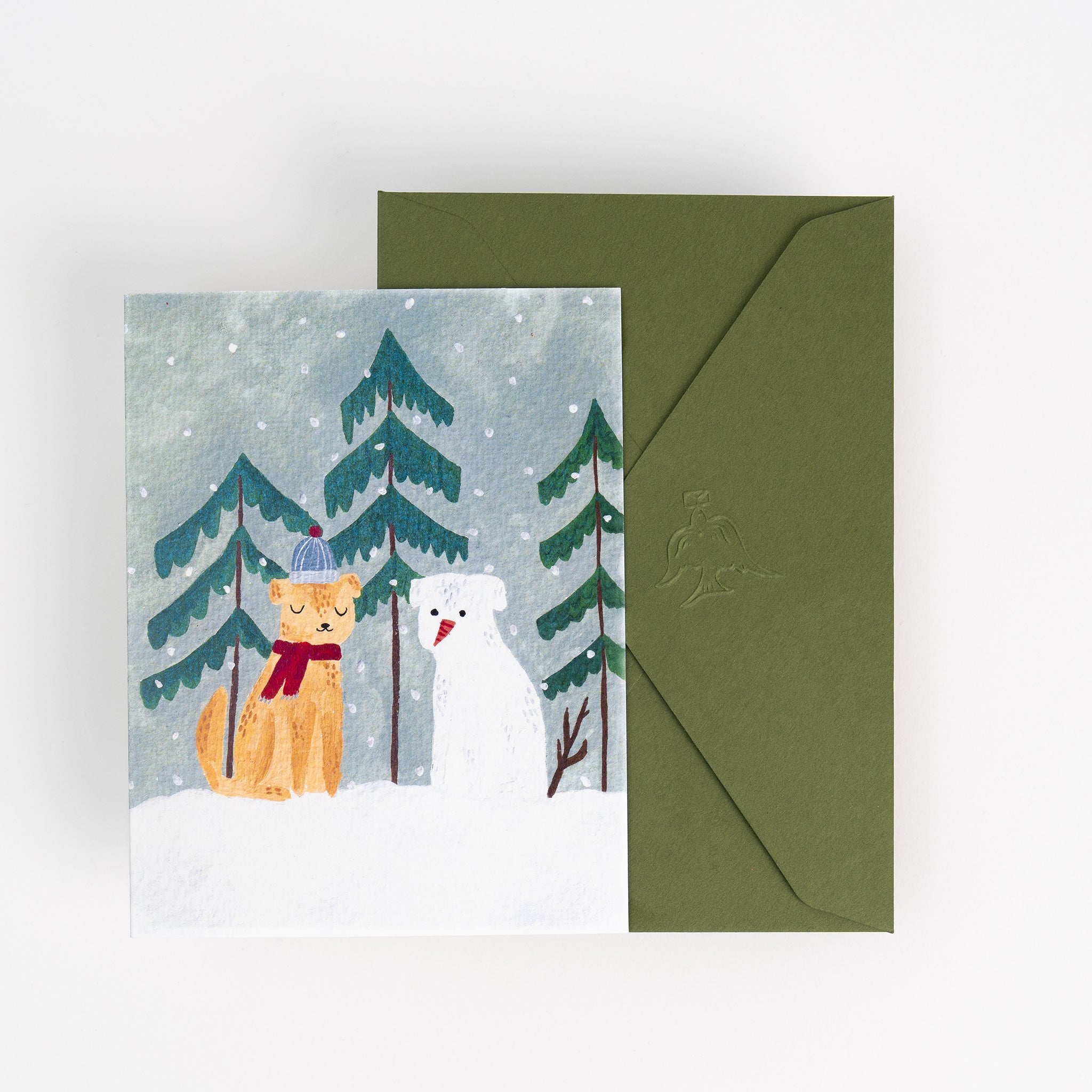 Snow Dog Card – Paper Forest