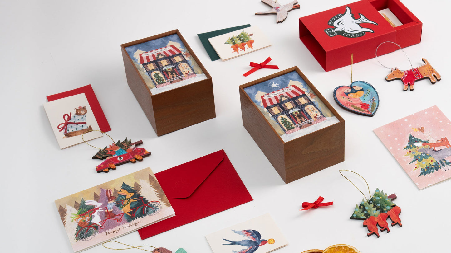 Bear Gift Wooden Ornament